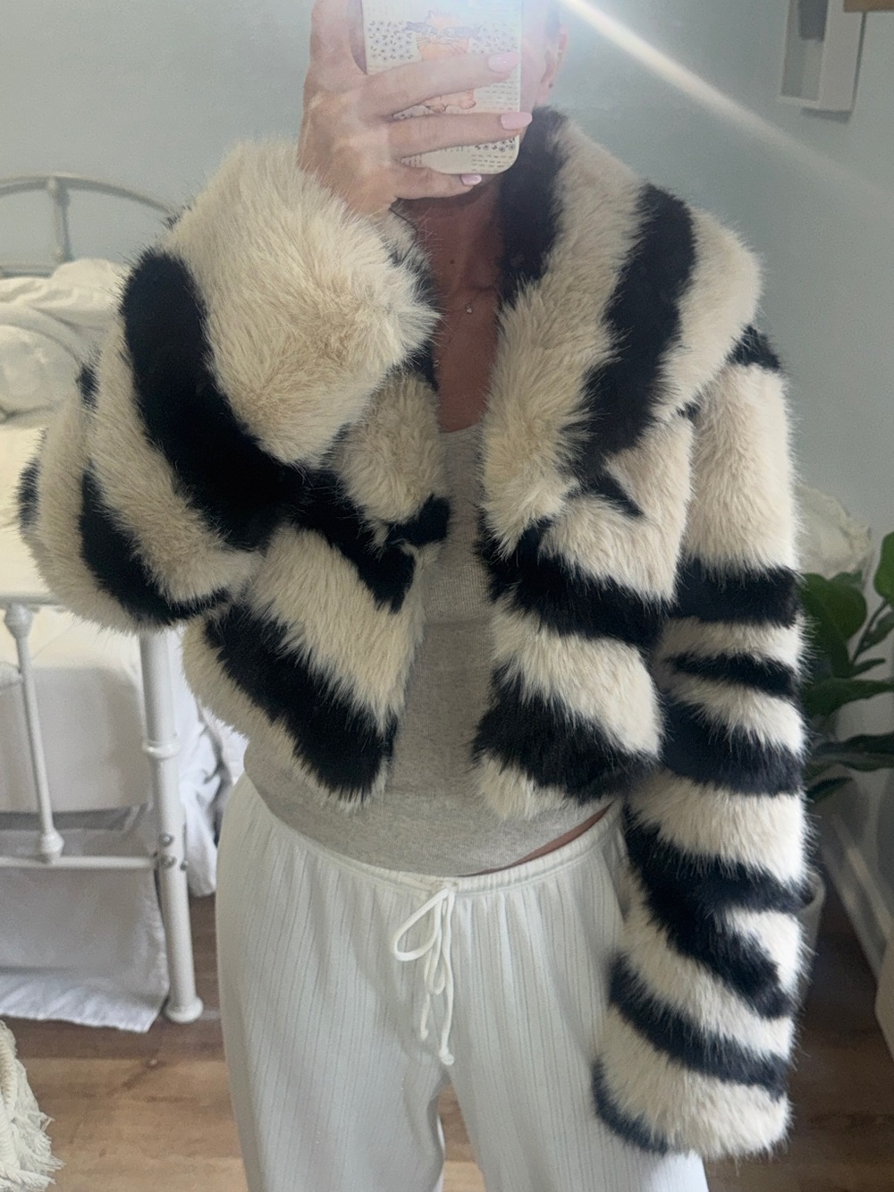 Avec Les Filles Faux Fur Jacket